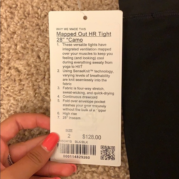 Black high waisted lululemon leggings - Picture 2 of 3